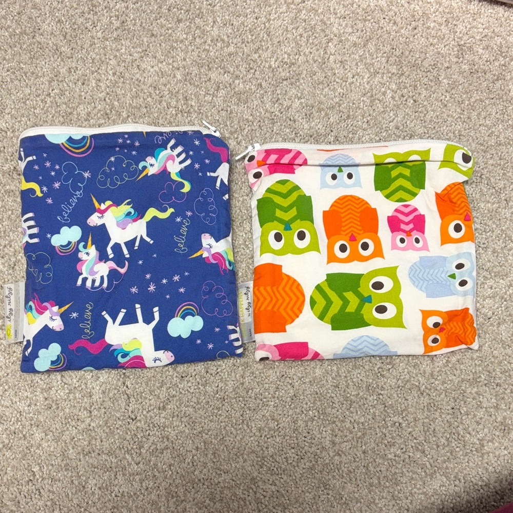Itzy Ritzy Unicorn and Owl Kids Bags - Blue and Multicolor